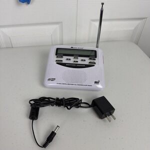 Midland WR-120EZ NOAA Weather Radio Digital All Hazards Alert With Power Supply